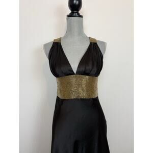 Vintage Dave and Johnny beaded formal dress prom greek 90s sz 5/6